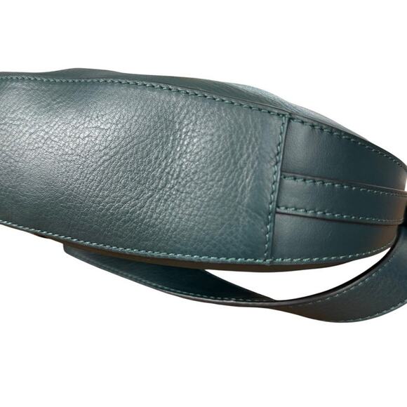 Radley London Teal Leather Hobo Shoulder Bag Purse Handbag Gold Tone Hardware - Picture 11 of 16